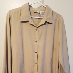 White Stag size L  shirt  tan faux suede